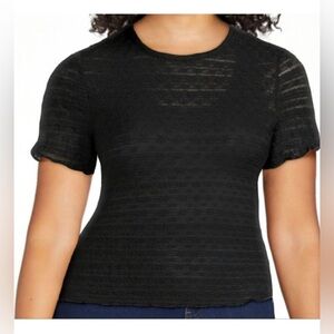 No Boundaries Black Short Sleeve Top